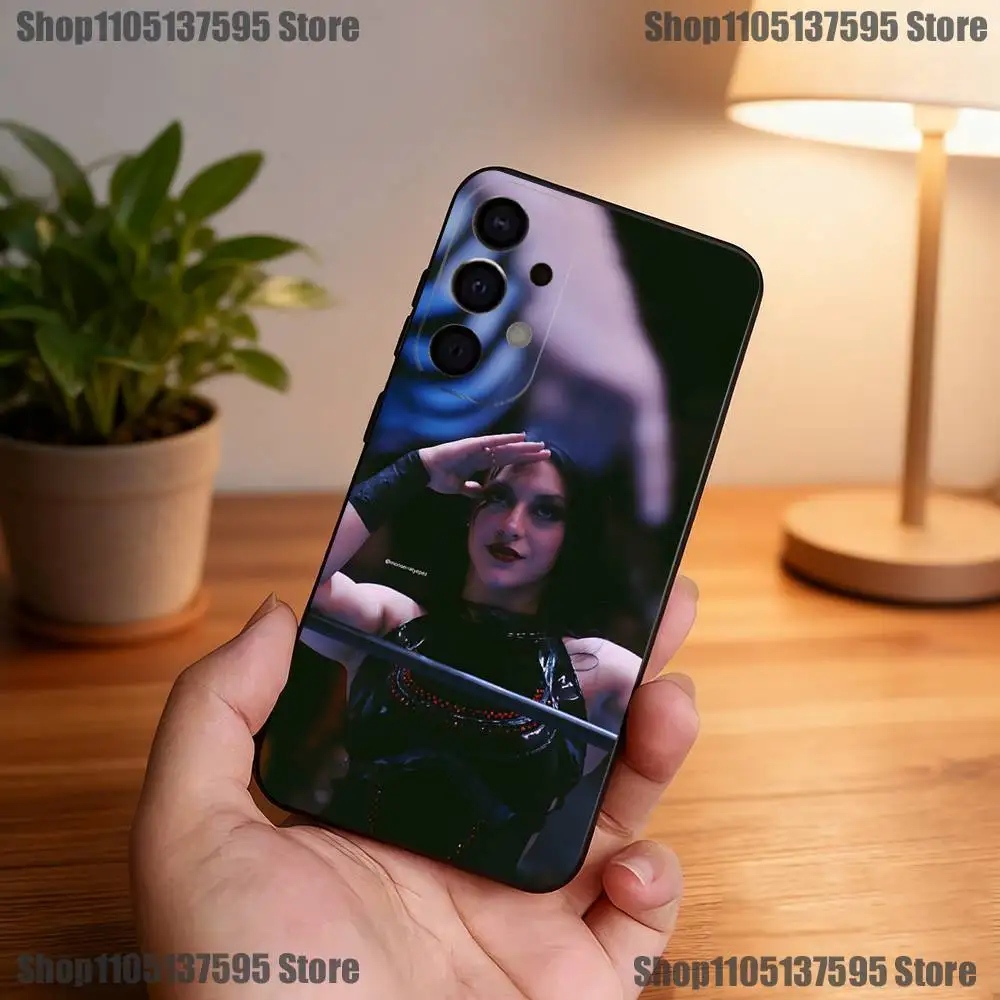 Casing Ponsel S-Stephanie V-Vaquer untuk Samsung S25,S24,S21,S22,S23,S30,Ultra,S20,Plus,Fe,Lite,5G Sampul Hitam