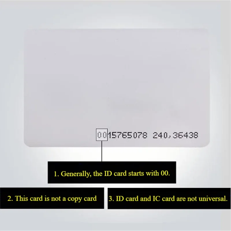 1PCS Evolis Seaory ID Card Printer For Special IC PVC White Card Chip ID Card Double-sided Film Coating 86*54mm Backed Card