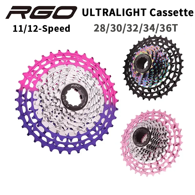 

RGO Ultralight Road Bike Cassette SL 11/12Speed 28-36T CNC Hollow HG Structure Freewheel K7 11V 12V Freewheel