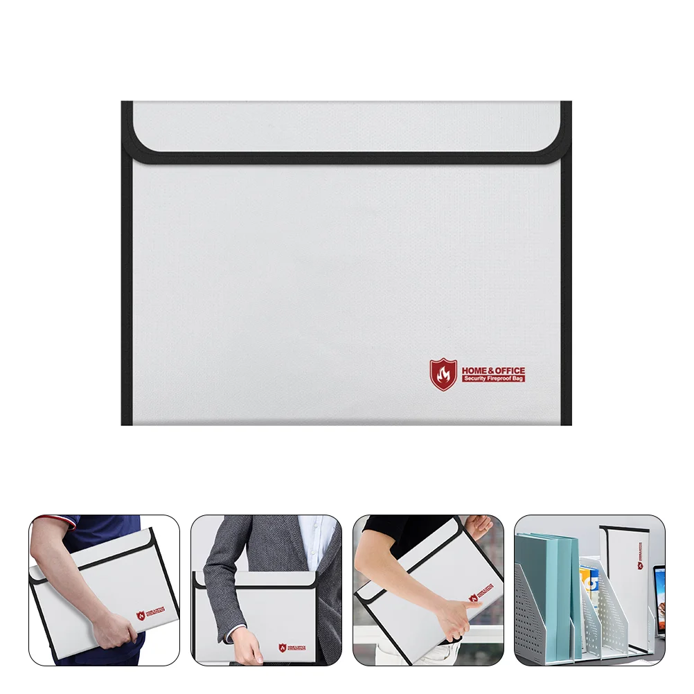 

Fireproof File Bag Money Safe Office Folders Envelope Cash Waterproof Documents Storage for Holder