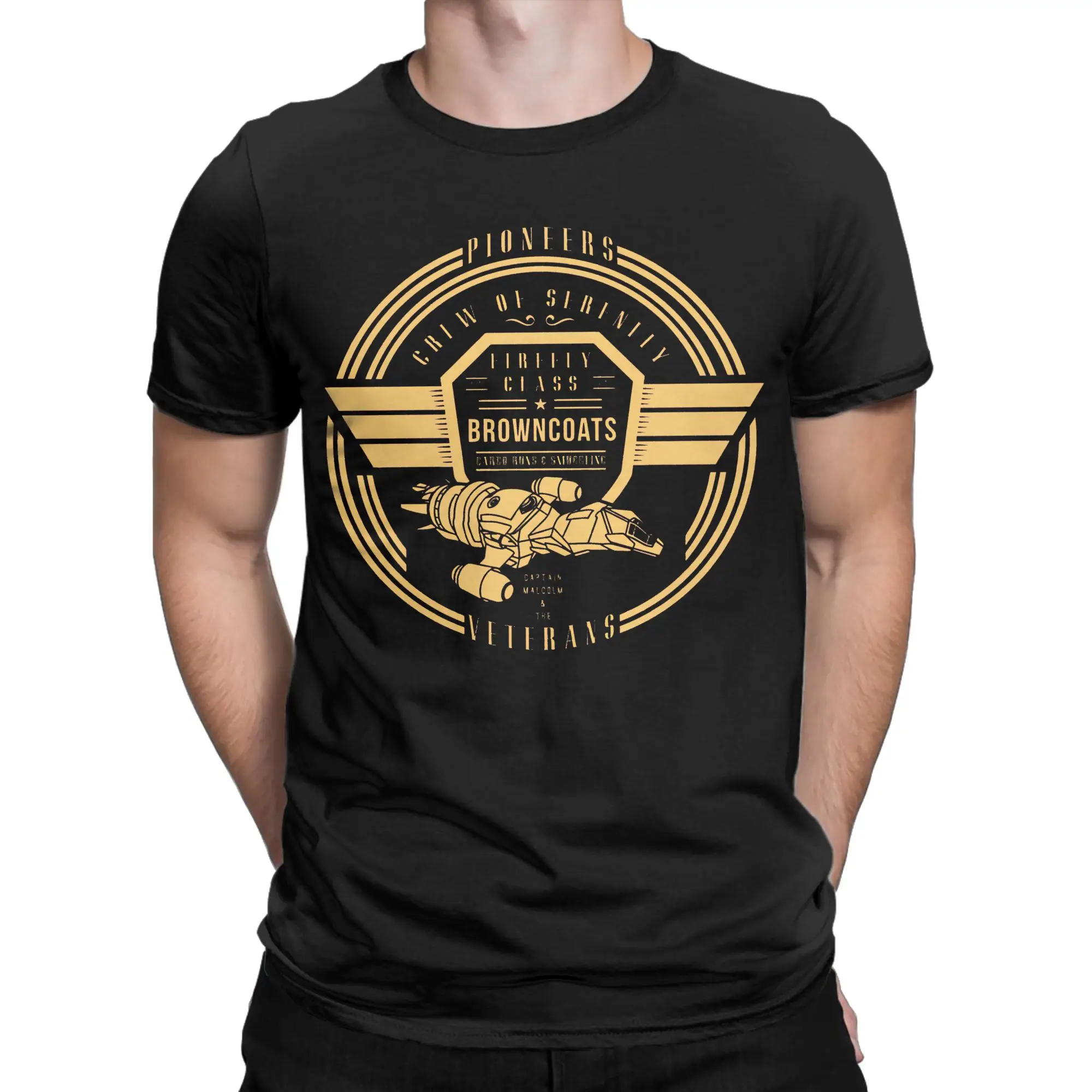 Crew of Firefly Serenity T Shirt Man  Street Style T-Shirts Summer O Neck Harajuku Tee Shirt Cheap Oversized Clothing