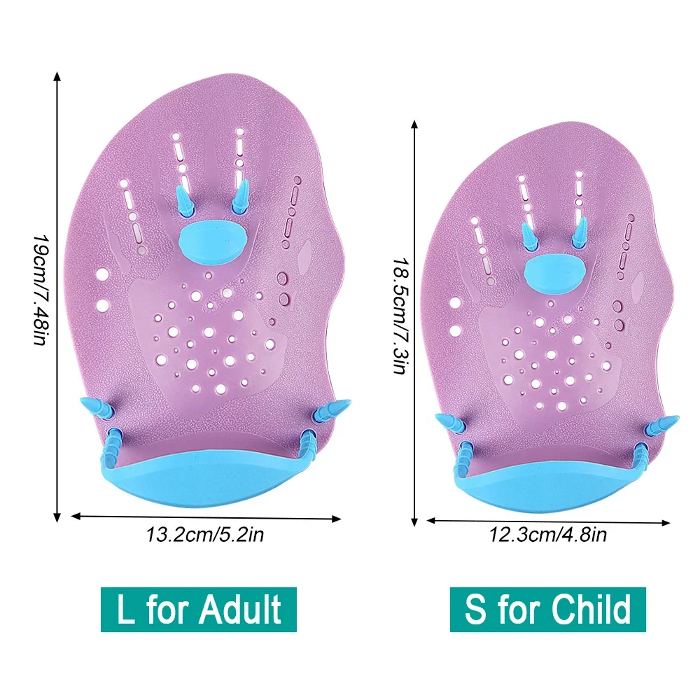 1 Paar Verstellbare Schwimmpaddles für Runden-Schwimmen, Handpaddles Handflossen für Erwachsene und Kinder, Pool-Trainingszubehör – Detail 11