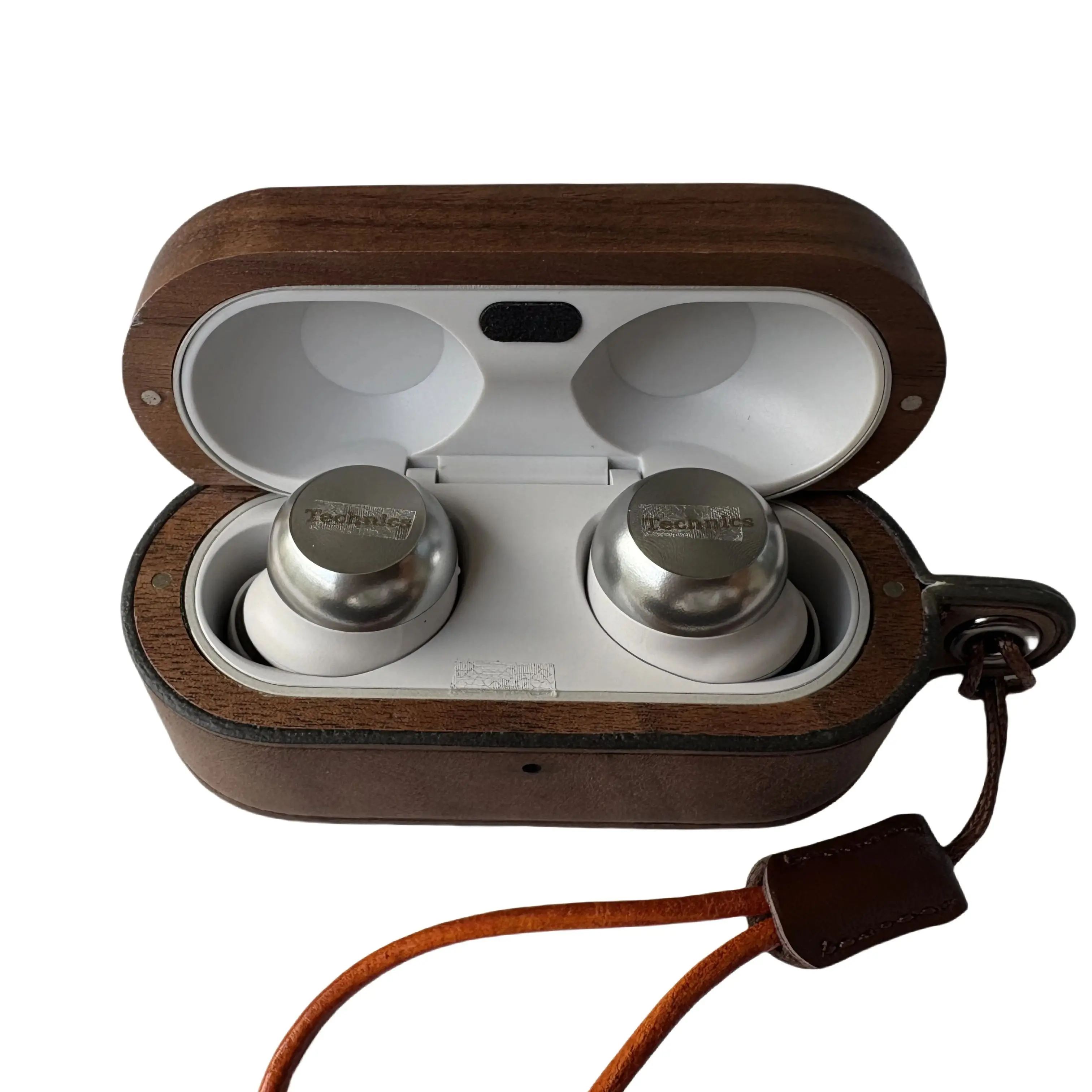

Original Wooden Retro Earphone Case for Panasonic Technic EAH-AZ100, Protective Cover Made from Walnut Wood