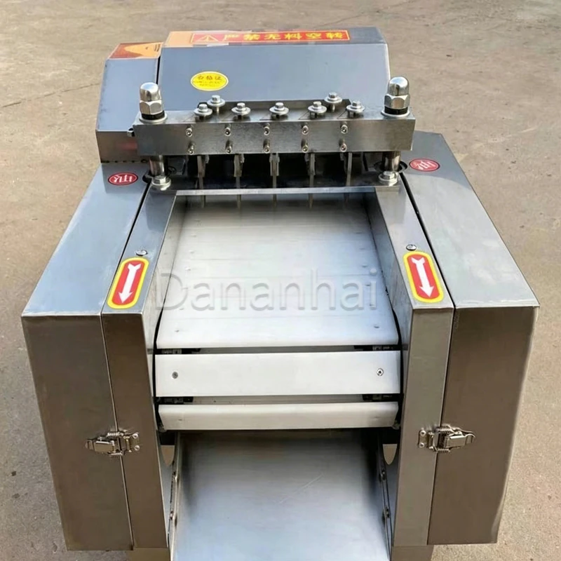 Automatic Butcher Bone Cutter Machine Commercial Meat Block Dicer for Food Workshop