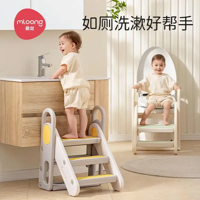 Folding Ladder Step stool for children Height raise Ladder stools for home Portable Bathroom Non Slip Kids Step Ladders stool