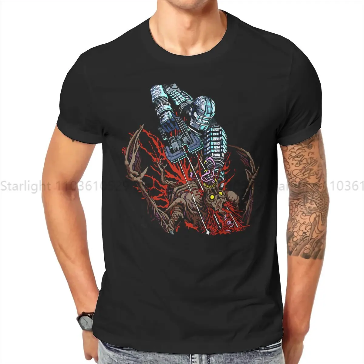 DLC Script TShirt For Male Dead Space Clothing Style T Shirt Soft