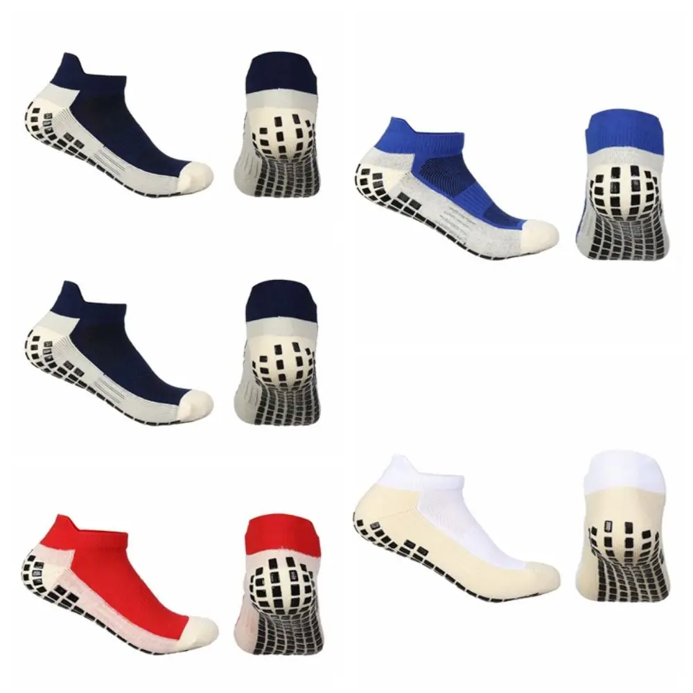 

1 Pair Thickening Soccer Socks Towel Bottom Sweat Absorption Sports Sock Glue Antiskid Cycling Socks Basketball