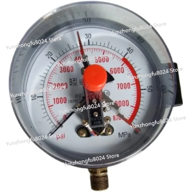 

Double Upper Limit 25/40mpa Vulcanizer Rubber and Plastic Machine B Type Yxc150 Electric Contact Pressure Gauge