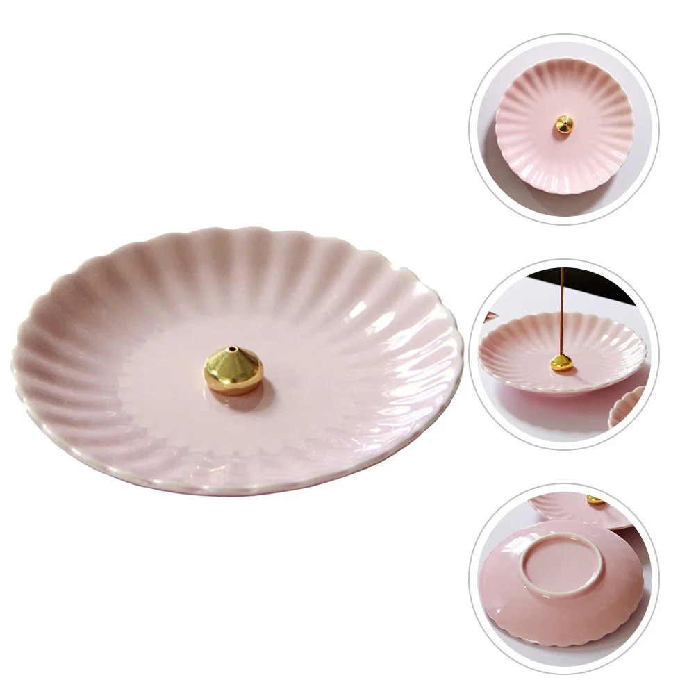 

Elegant Ceramic Incense Holder Stick Tray Aroma Therapy Use Desk Decoration for Home Office Reading Tea Relaxation