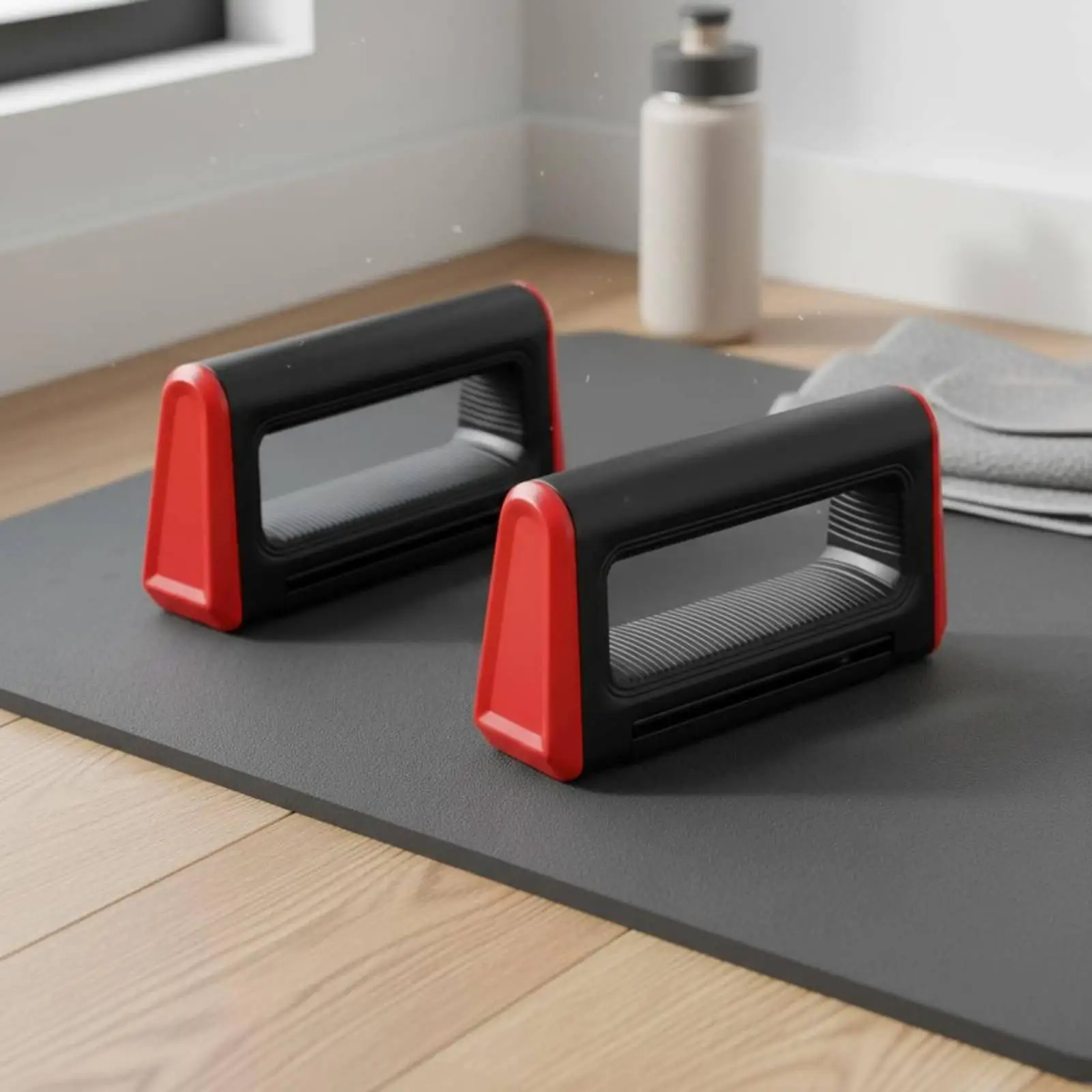2 Pieces Foldable Press-up Stands Compact Foldable Push up Stand Non-Slip Grip
