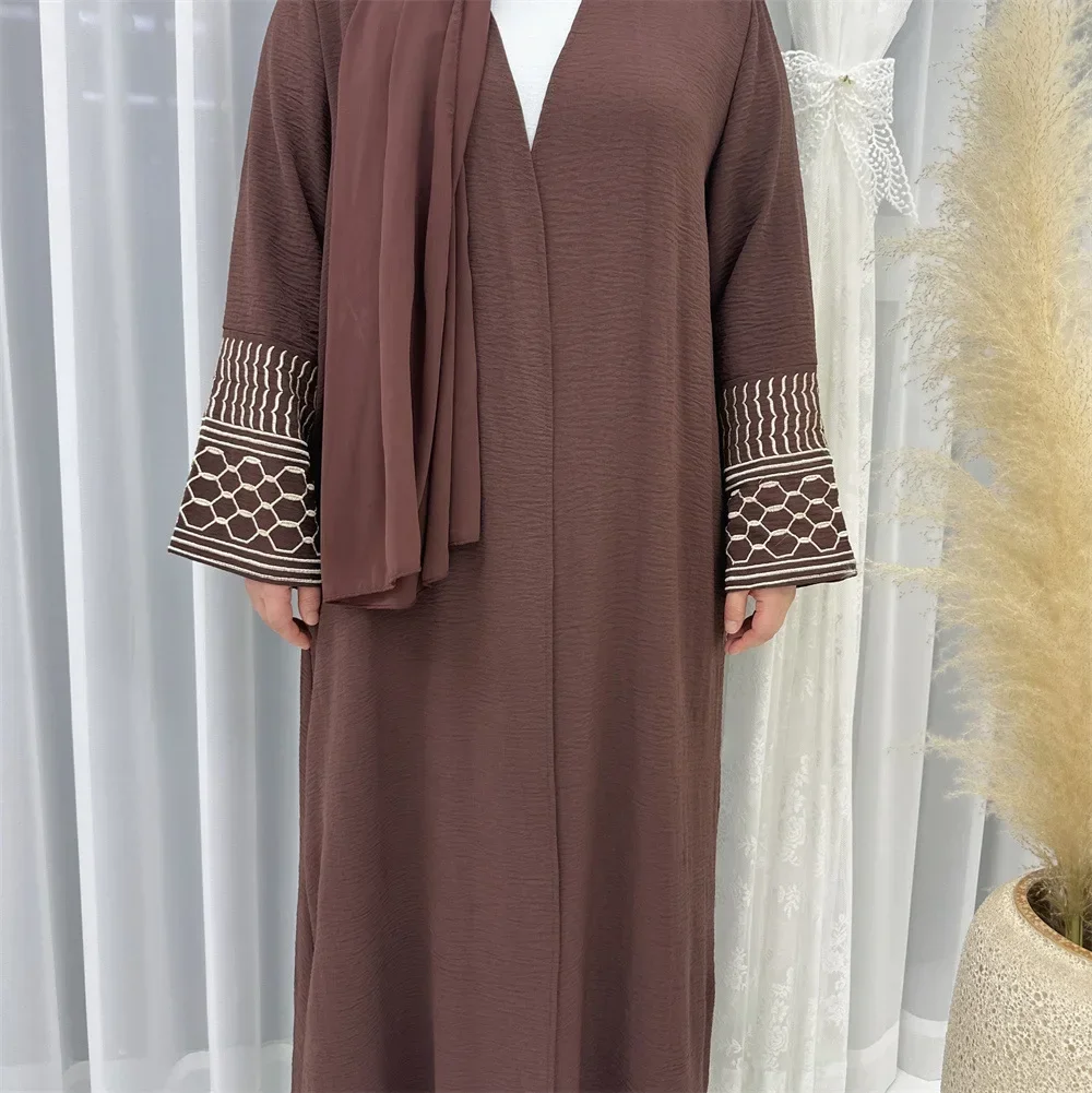 

Embroidery Abaya Dubai Kaftan Women Muslim Kimono Cardigan Islam Jalabiya Saudi Arab Kebaya Maxi Dress Ramadan Djellaba Vestidos