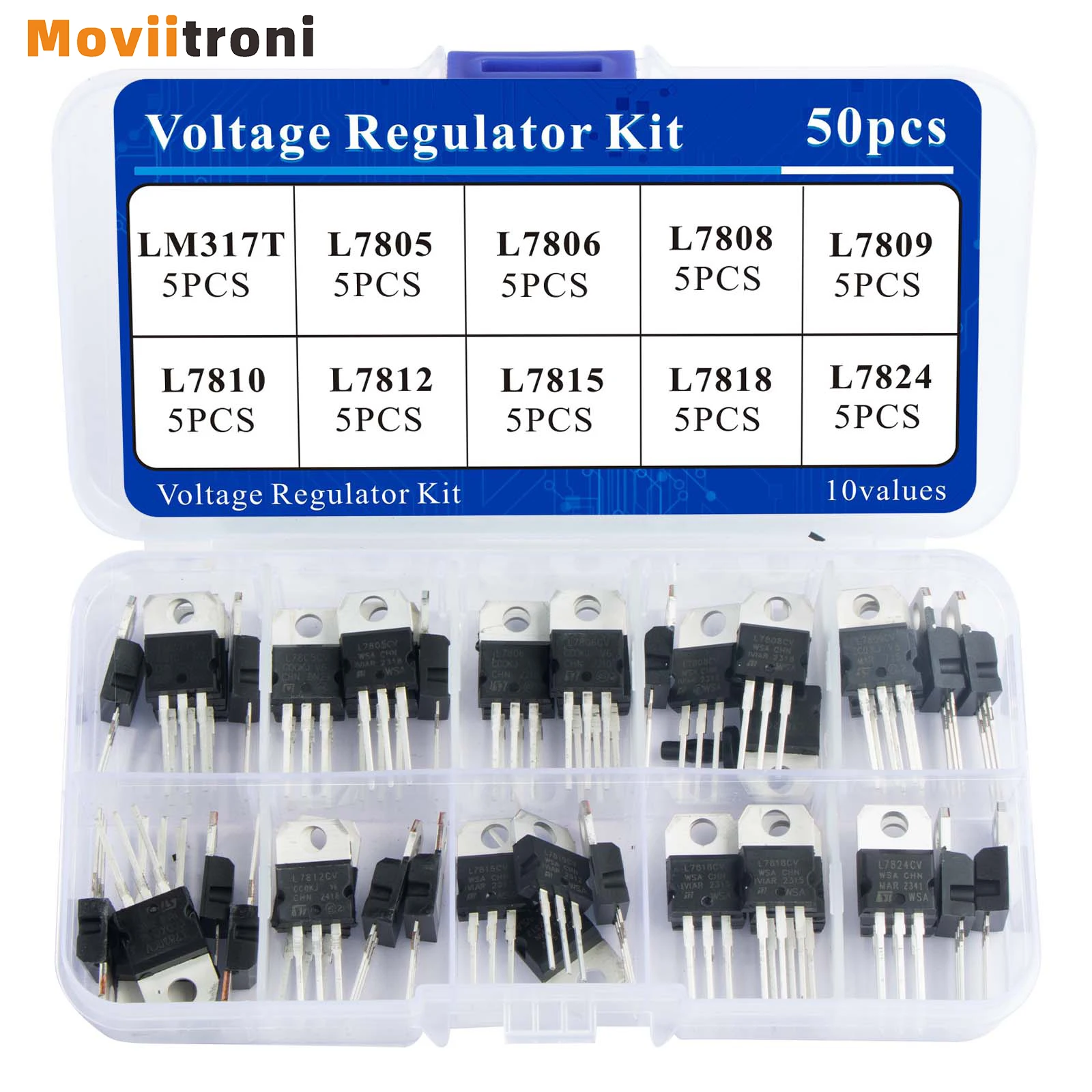50Pcs Voltage Regul… - image