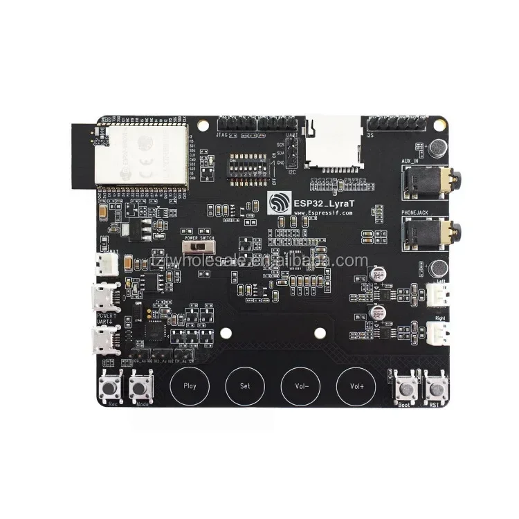 Placa de desarrollo ESP32-LyraT V4.3 con botones físicos táctiles para plataforma en la nube de Audio WiFi