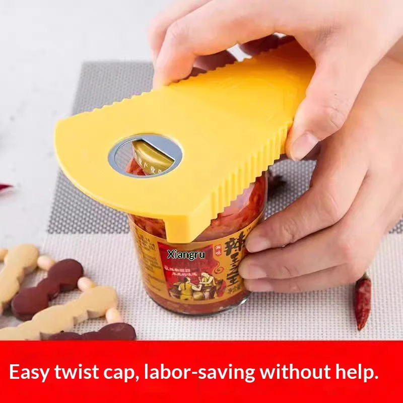 Multifunctional Jar Opener Portable Bottle Cap Twister Non-slip Labor-saving Beer Bottle Can Opener Universal Kitchen Gadget