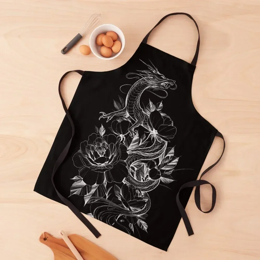

A roaring beauty Apron Cute Kitchen nail tech supplies kitchen clothes for men christmas decoration Apron