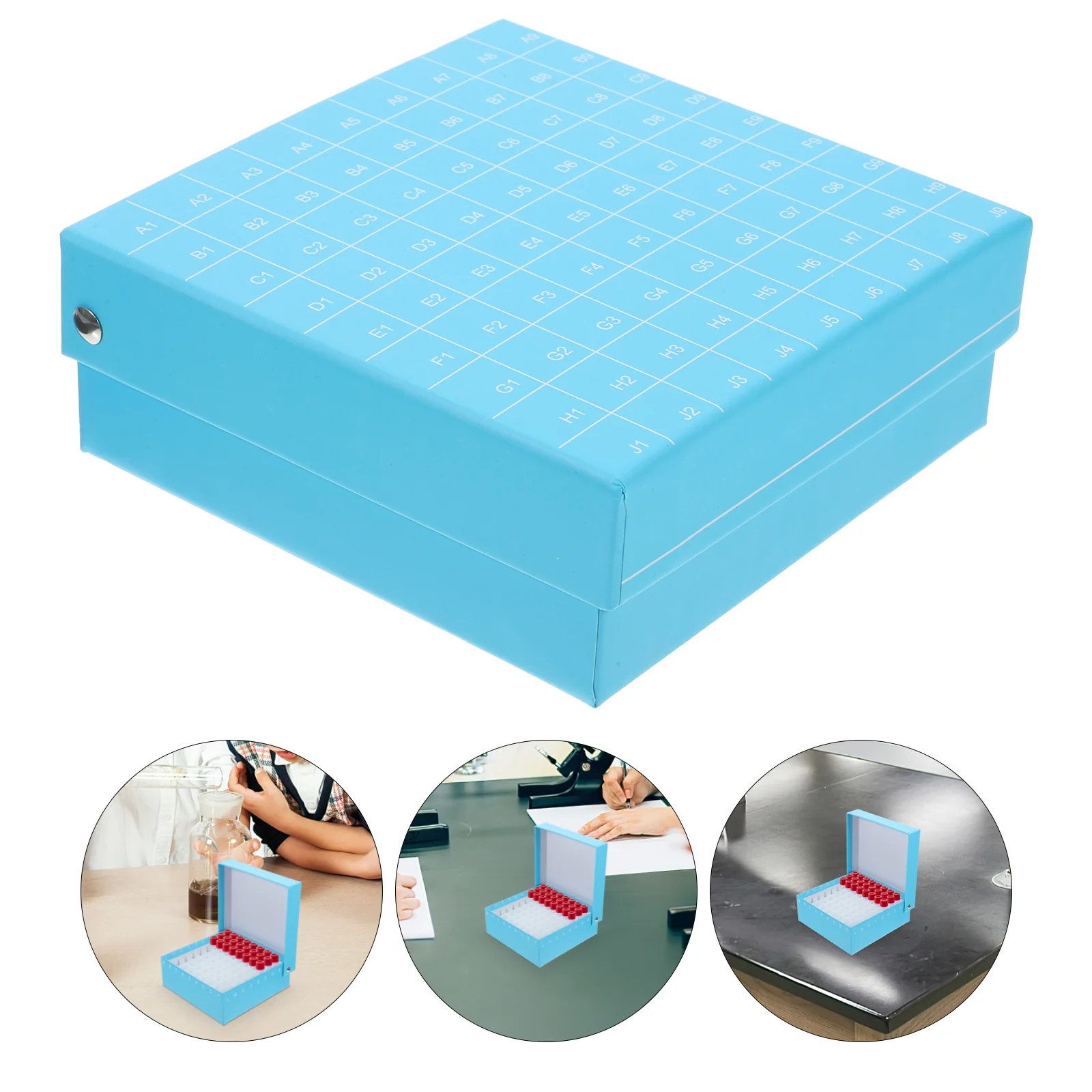 Tube Box Laboratory Microcentrifuge Holder Cryogenic Storage for Paper Freezer