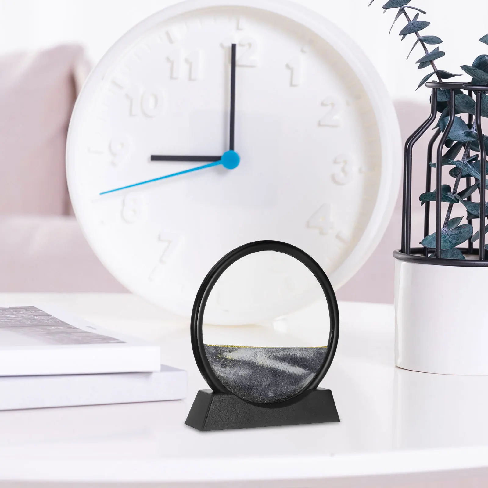 ثلاثية الأبعاد تتحرك الرمال صورة فنية تتدفق الرمال اللوحة ديكور المنزل سطح المكتب زخرفة لمكتب فندق الجدول الديكور الرمال #3