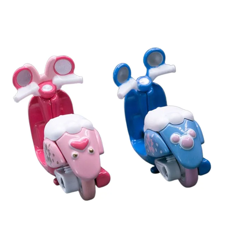 TAKARA TOMY Disney Motorcycle Cartoon Toys Anime Peripheral Trendy Figures Kawaii Model Ornaments Decoration Mickey Minnie Mouse