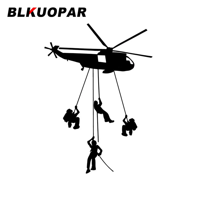 

BLKUOPAR Helicopter Landing Personality Car Stickers Windshield Rearview Mirror Laptop Motorcycle Waterproof Fashion Vinyl Decal