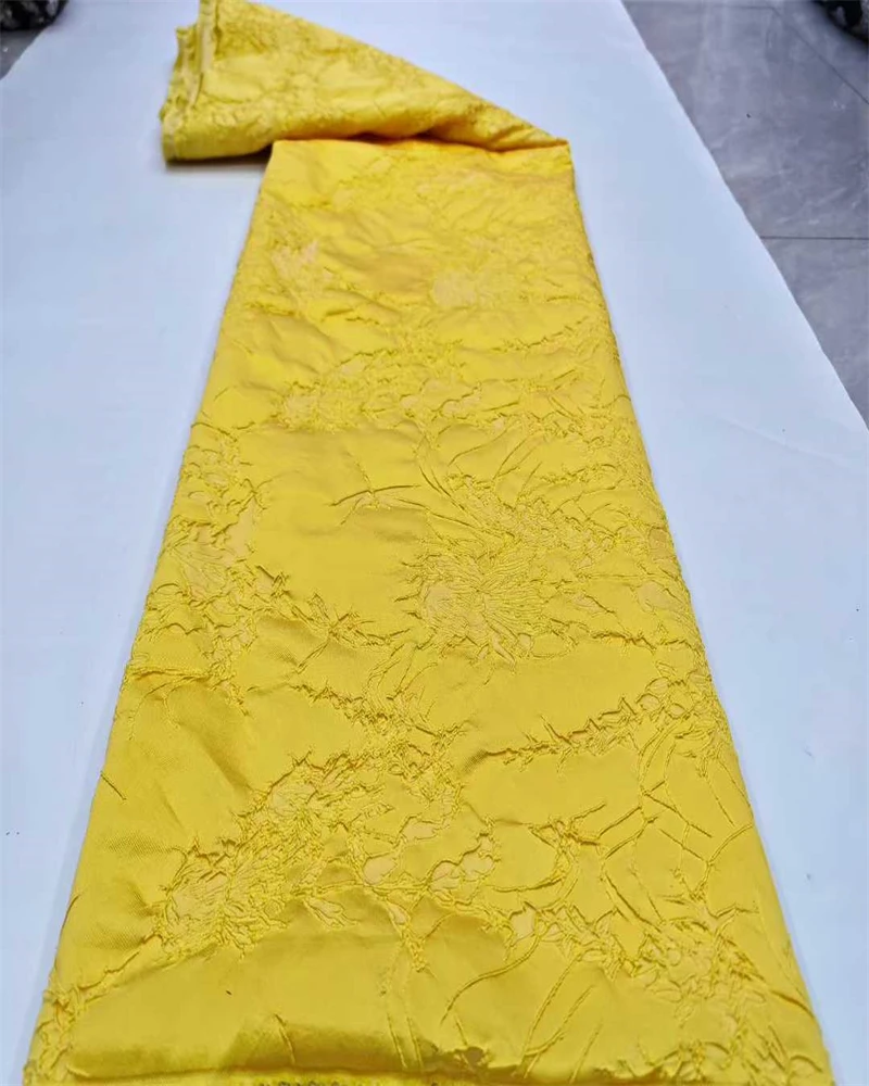 Tela de encaje brocado, tela de Damasco africano, tela de encaje Jacquard de alta calidad, costura elegante para vestidos de fiesta de mujer,