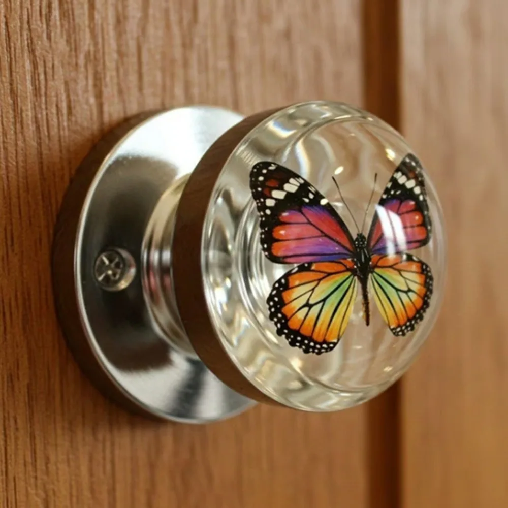 New Durable High Quality Scratch-Resistant Decorative Door Handle Retro Pattern Animal Artistic Knob Round Cabinet Handle