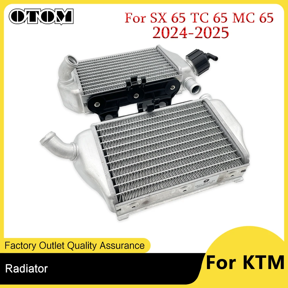 

OTOM Motorcycle Radiator Water Tank Cooling Cooler For KTM SX 65 HUSQVARNA TC 65 GASGAS MC 65 2024-25 A40535007000 A40535008000
