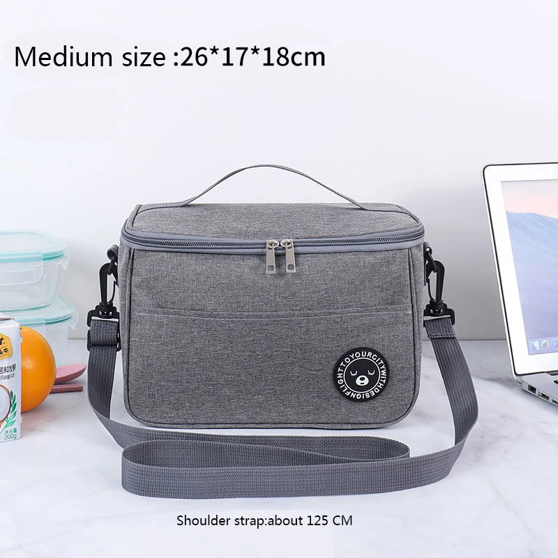 New Big Thermal Cooler Food Bag Waterproof Picnic Cooler Lunch Bag Camping Ice Pack Women Kids Lunch Box Insulated Bag for Food