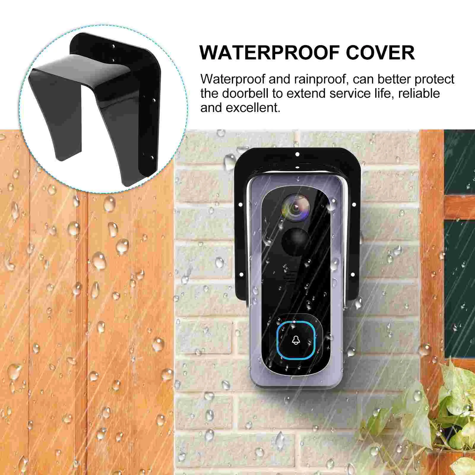 Doorbell Cover Outdoor Protector Chime Shell Wireless Rainproof Protection for Access Switch