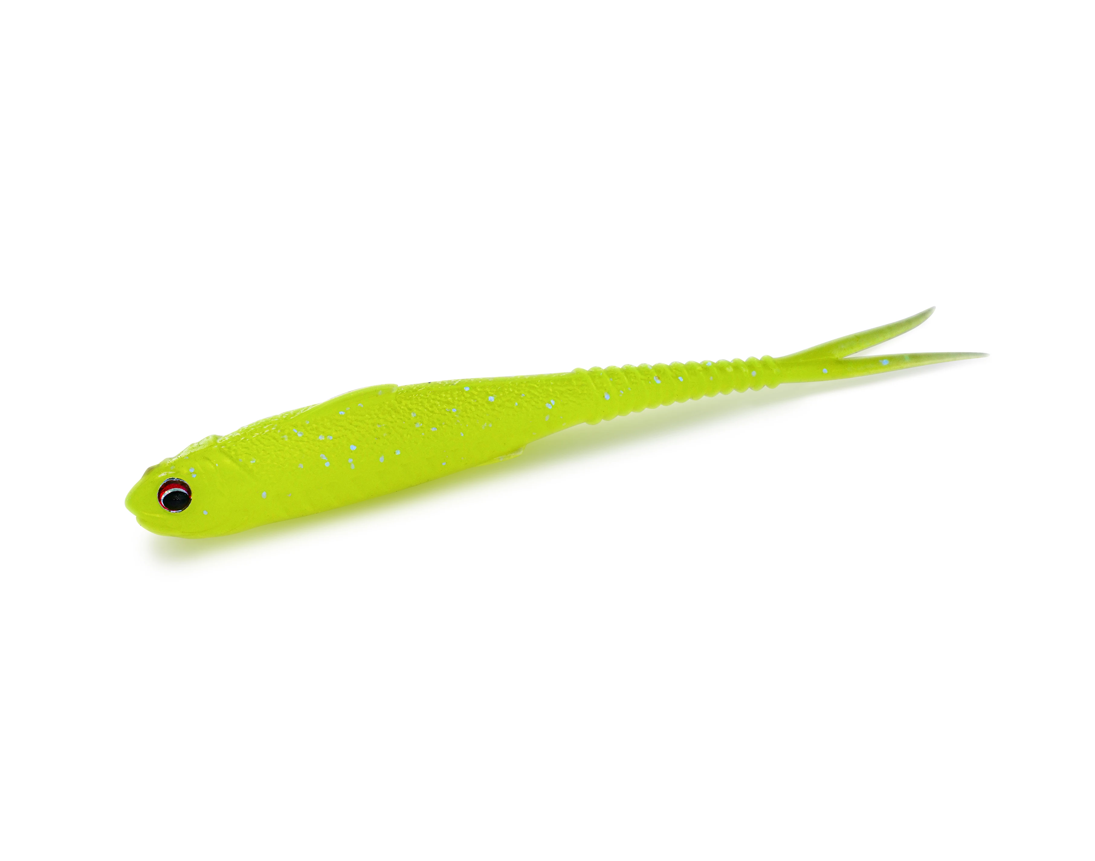 FISHANT Fork Tail Hollow Floating Soft Bait 2,5" 3,1" Realistischer Silikon-Köder mit Nachtleuchtfunktion zum Angeln von Barschen und Hechten mit Jigging-Ködern.