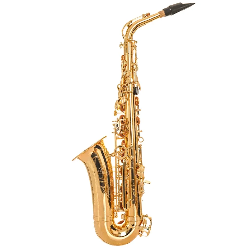 Wholesale Professional Saxophone E-flat Alto Saxophone Instrument Double Flute Head Configuration Classic Gold Style