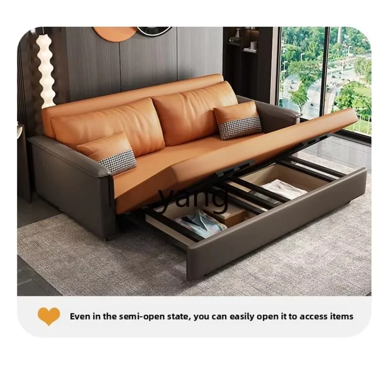 LMM Italian minimalist sofa bed small apartment living room folding storage pull-out bed