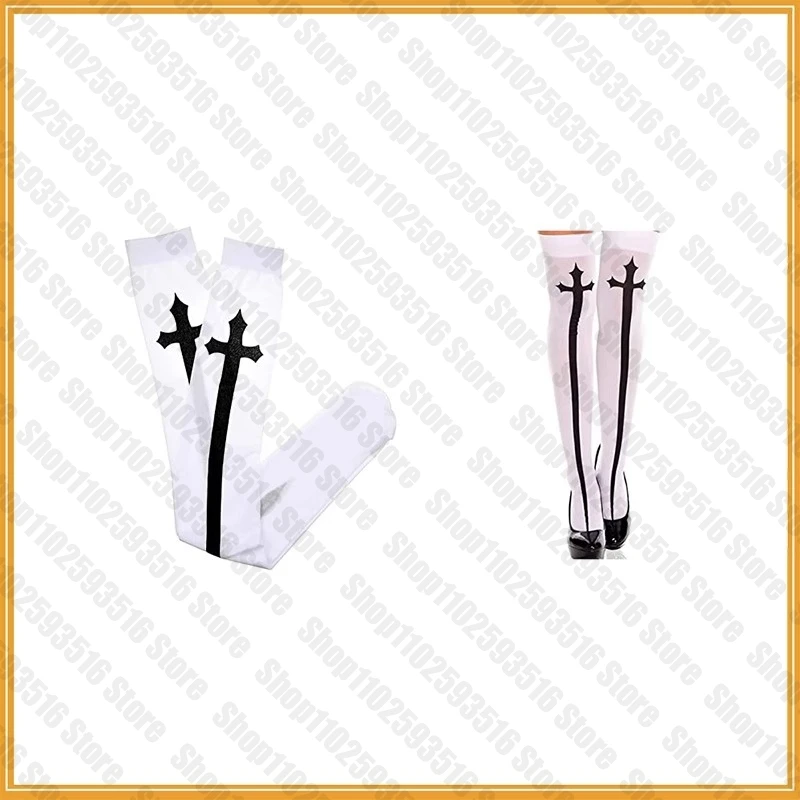 Y2K Sexy Lolita Socks JK Women Girls Socks Uniform See Through Summer Thin Long Socks Lolita Nylon Knee Lolita Stockings Goth