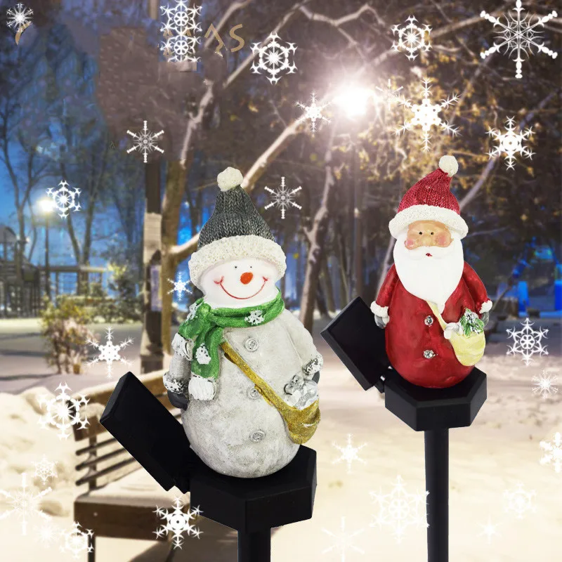 

2023 Solar Lights Outdoor Santa Claus Lamp LED Garden Decoration Waterproof Landscape Lights Christmas Lamps Home Balcony 008