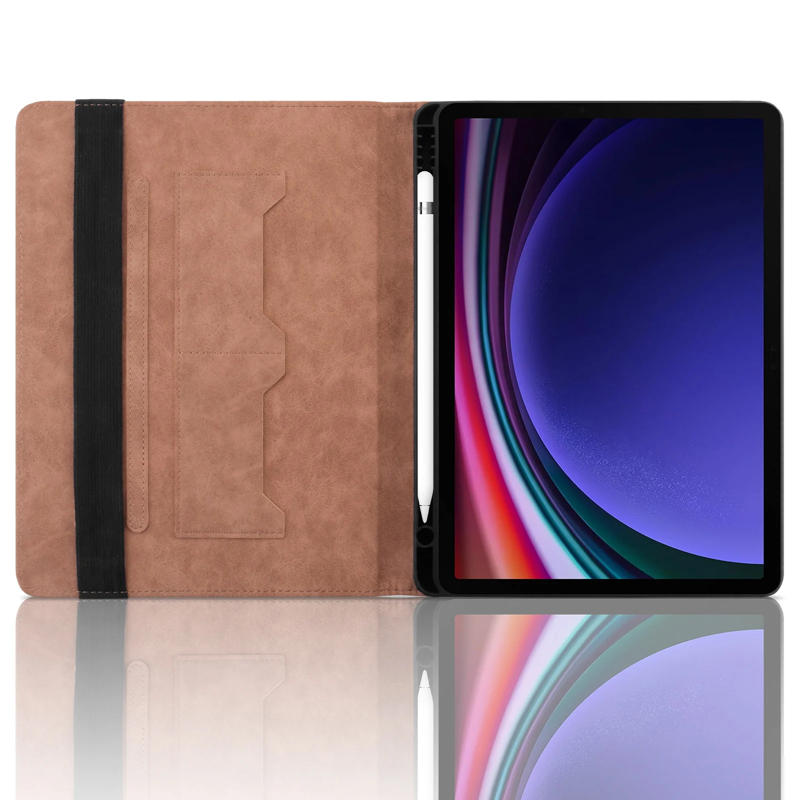 Pop Business Flip Stand Tablet Cover For Samsung S9 FE Plus S6 A9 A8 X205 X200 X207 Leather Shockproof Skin Feel Protective Case