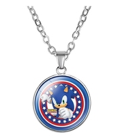 New Arrival Beautiful Sonic Pendent Jewlery Necklace Action Toys Figures the HENGEDOG Necklaces for Kids Gift
