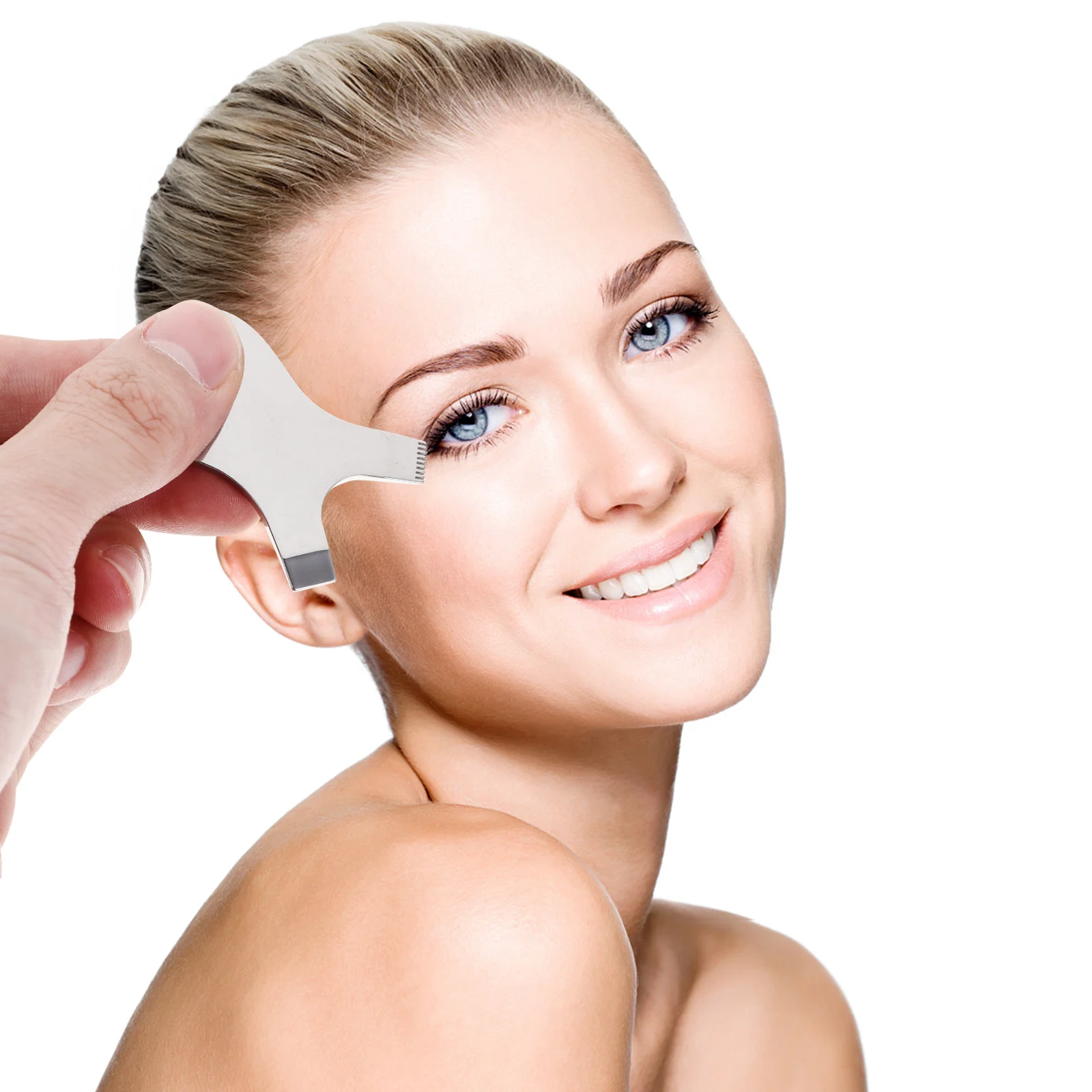 فرشاة رموش على شكل حرف Y لتجعيد الرموش ورفعها، مشط للتطعيم، أدوات مكياج محمولة قابلة لإعادة الاستخدام، لصالونات التجميل والاستخدام المنزلي