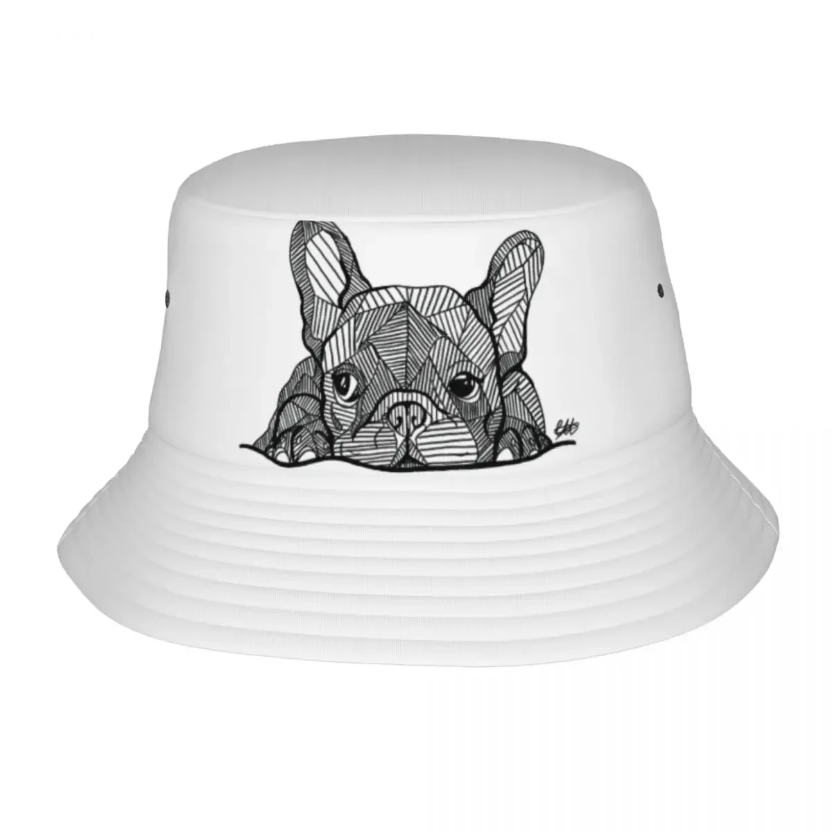 

Custom French Bulldog Bucket Hats for Women Men Print Frenchie Dog Lover Summer Travel Beach Frenchie Dog Lover Fisherman Cap