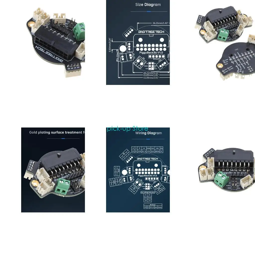 

Q5WA Board Extended Stepper Motor Driver for SKR2 Octopus Motherboard DDB Extruder