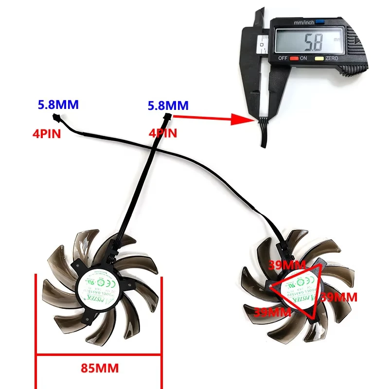 New Cooling Palit GeForce RTX2080 Dual GamingPro OC Cooler Fan Replace GA91S2U 85mm 4Pin RTX2080 for Palit GeForce RTX 2080 Dual