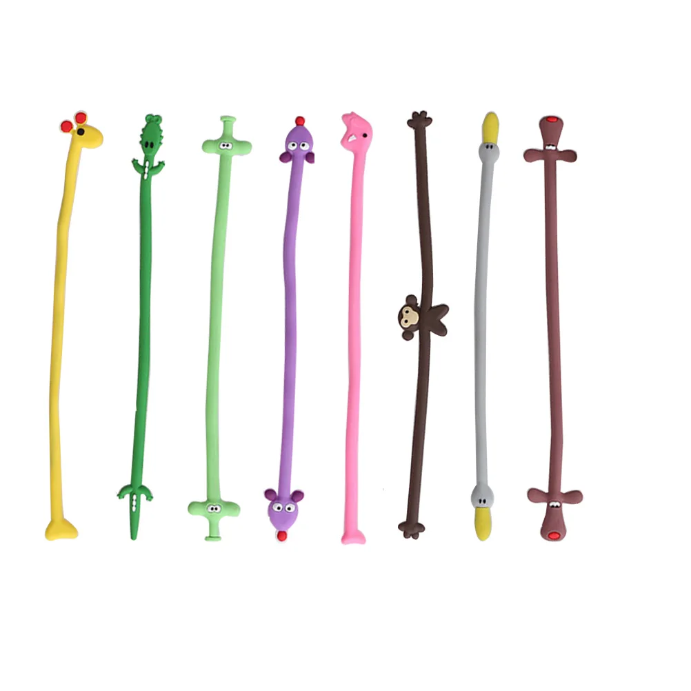 

8 pcs Cartoon Cable Organizer Animal Shaped Cord Management Lightweight Compact Design Cellphone Computer