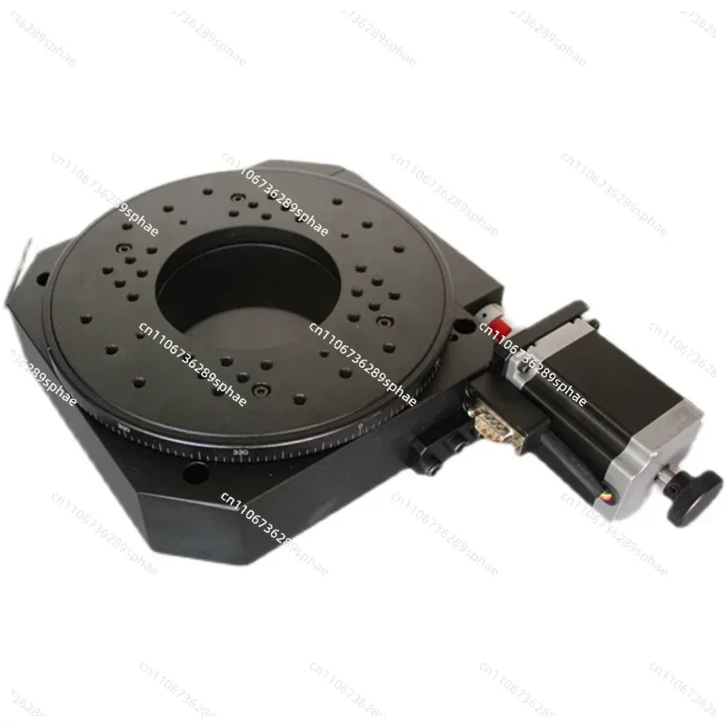 electric rotary table, precision hollow rotary / horizontal azimuth / optical angle table