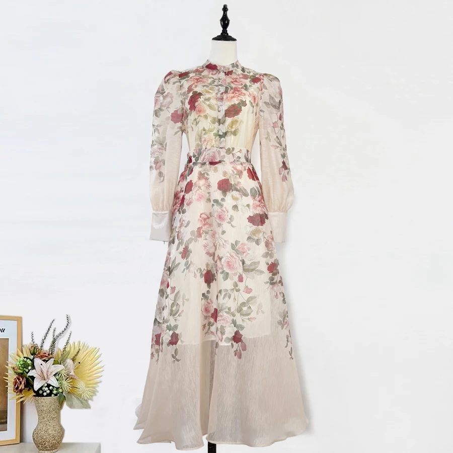 

Ретро-комплект: юбка-клеш с высокой талией и блузка на одной пуговице, длинный модный женский костюм