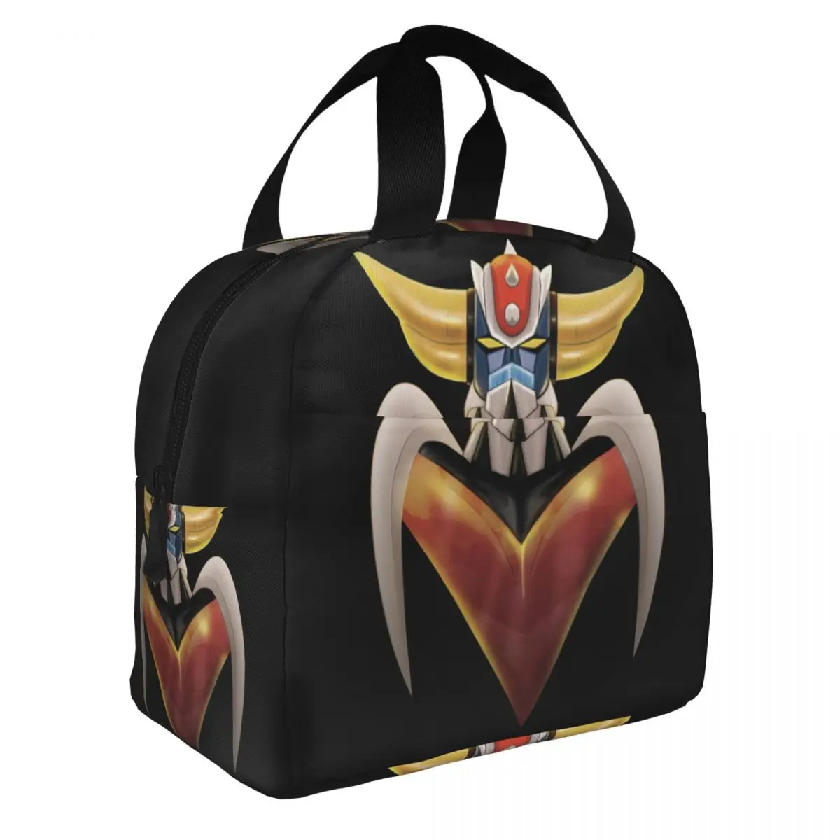 UFO Robot Grendizer Goldorak Insulated Lunch Bags for Women Mazinger Z Resuable Thermal Cooler Food Lunch Box Work School Travel