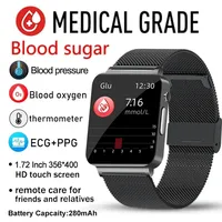 For Xiaomi Medical Level Health Monitoring PPG+ECG Smart Watch Men Heart Rate Blood Oxygen Monitor Non-Invasive Blood Glucose