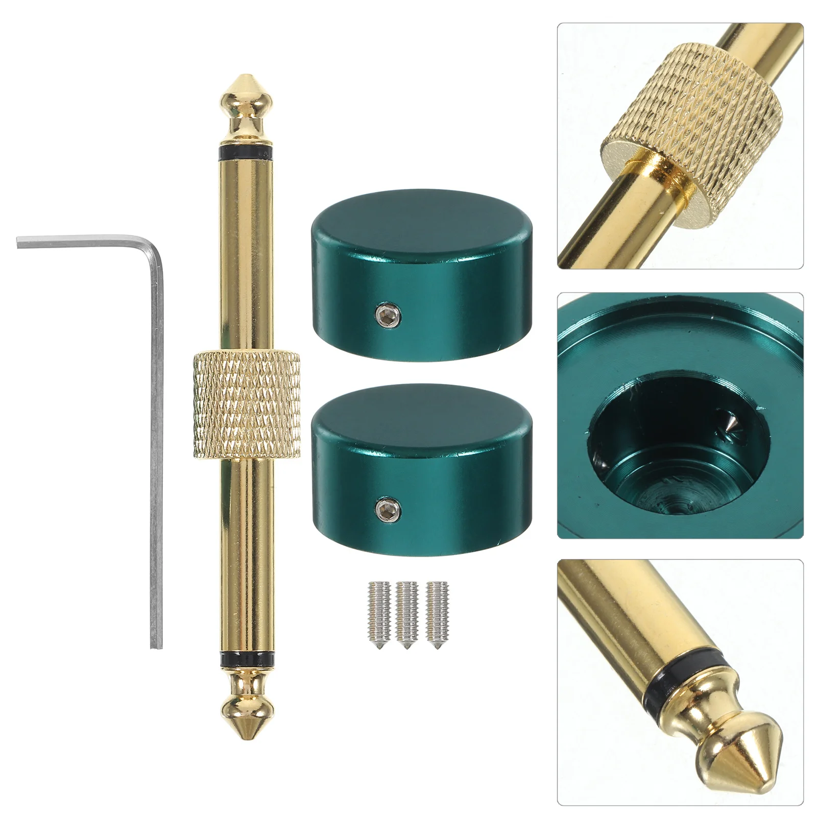 

1Set Guitar Pedal Button Cover Metal Pedal Coupler Durable Footswitch Topper Patch Connector for Electric Guitar Effects