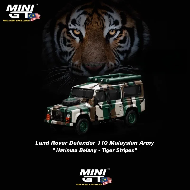 1:64 Land Rover Defender 110 Malaysia 321 Alloy die cast simulation car model, boys' toys, children's holiday birthday gifts