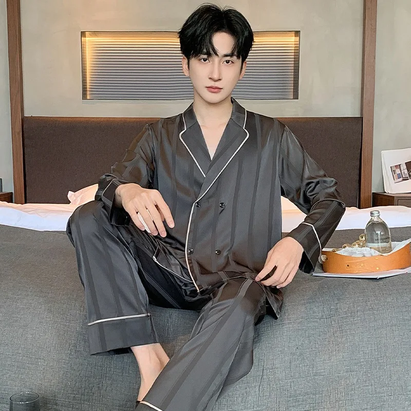 Pajamas Men's Long Sleeve Suit 2026 New Spring Autumn Season Send Boyfriend Husband Dad Father Festival