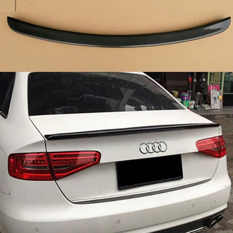 

For Audi A4 A4L B8 Limousine 2009 2010 2011 2012 Rear Wing Spoiler, Trunk Boot Wings Spoilers Carbon Fiber