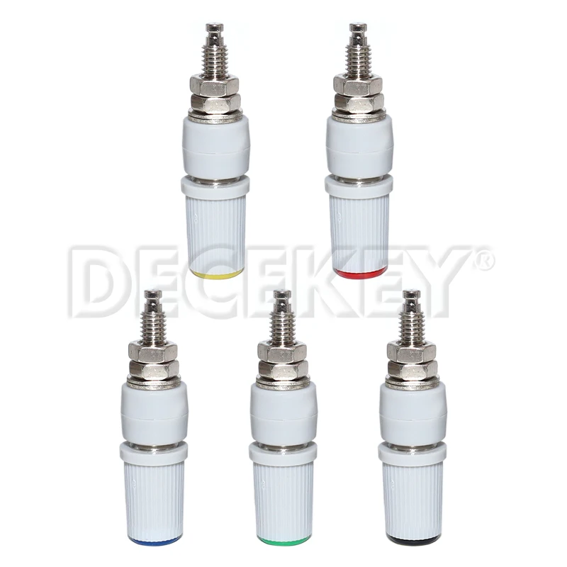 2PCS High Current 30A M5 Type 4mm Amplifier Female Banana Jack Socket Test Binding Post