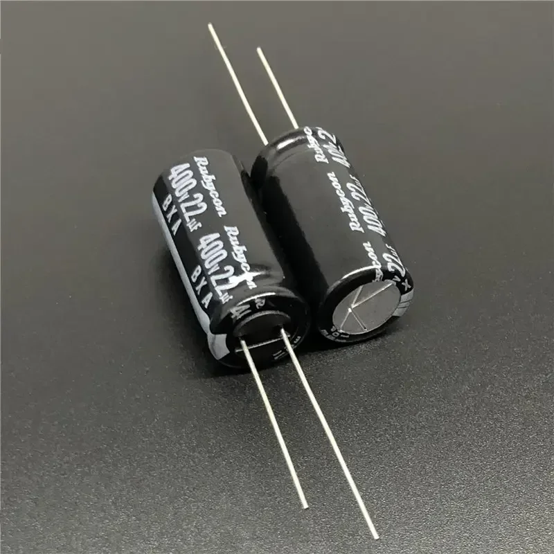 5 ชิ้น/50 ชิ้น RUBYCON BXA Series 12.5x25 มิลลิเมตร Ripple Current 400V22uF อลูมิเนียม Electrolytic Capacitor